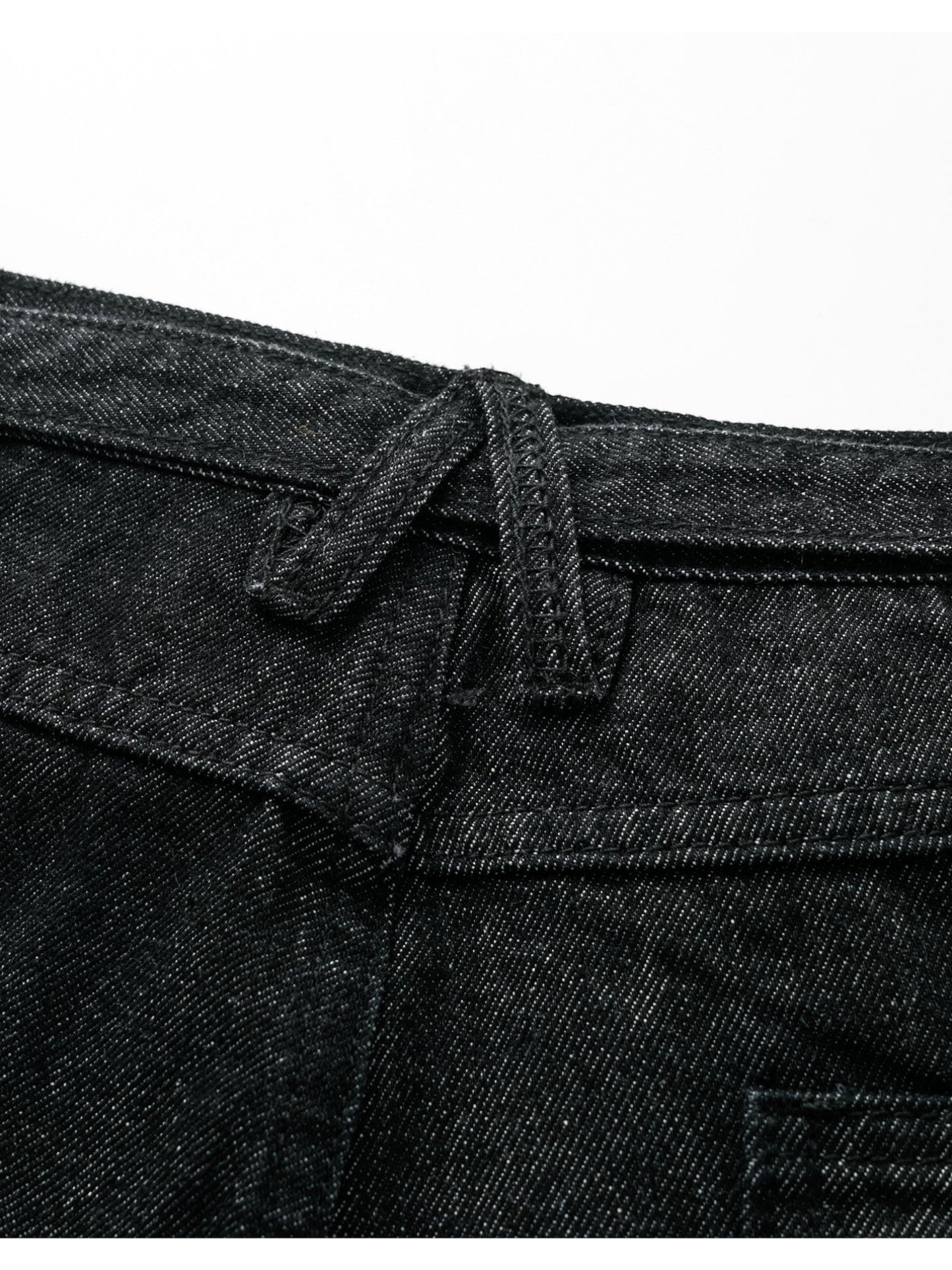 [SINONOME] DRAWSTRING A-CUT HEAVY JEANS st5021
