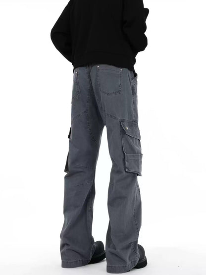 [FILFR] RELAXED MULTI-POCKET STRAIGHT TROUSERS st5029