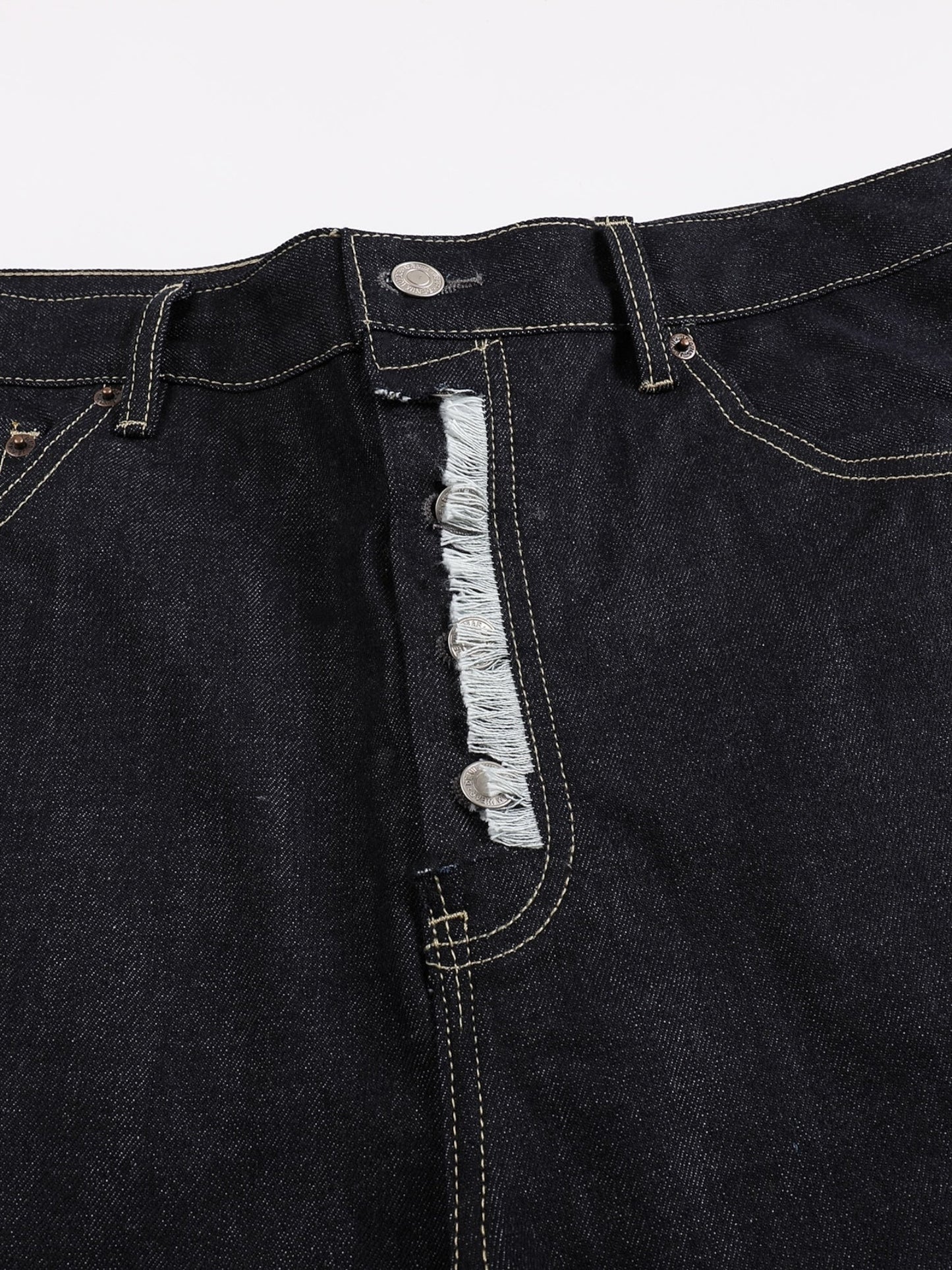 [DECEYE] DISTRESSED A-CUT DENIM JEANS st5020