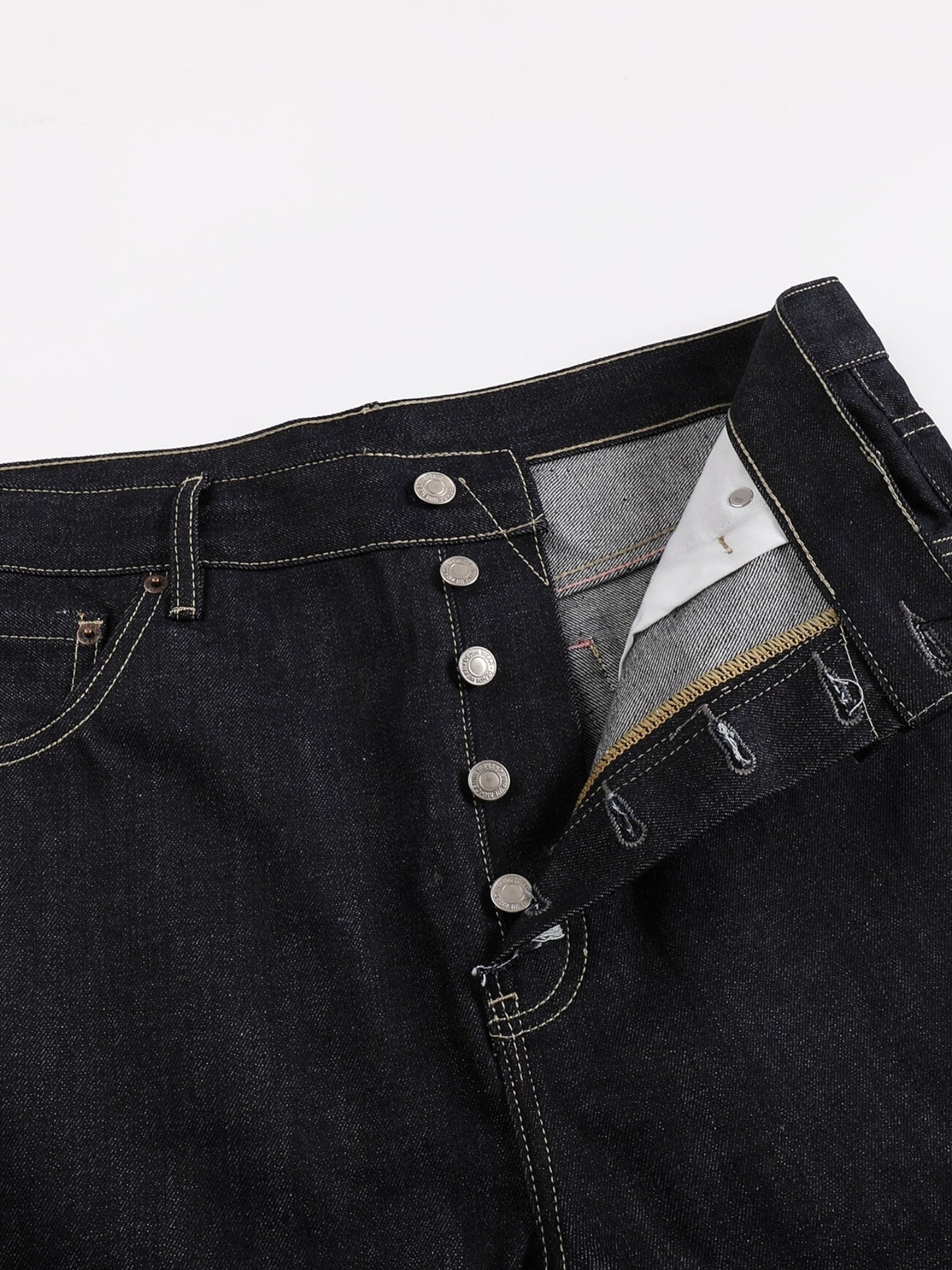 [DECEYE] DISTRESSED A-CUT DENIM JEANS st5020