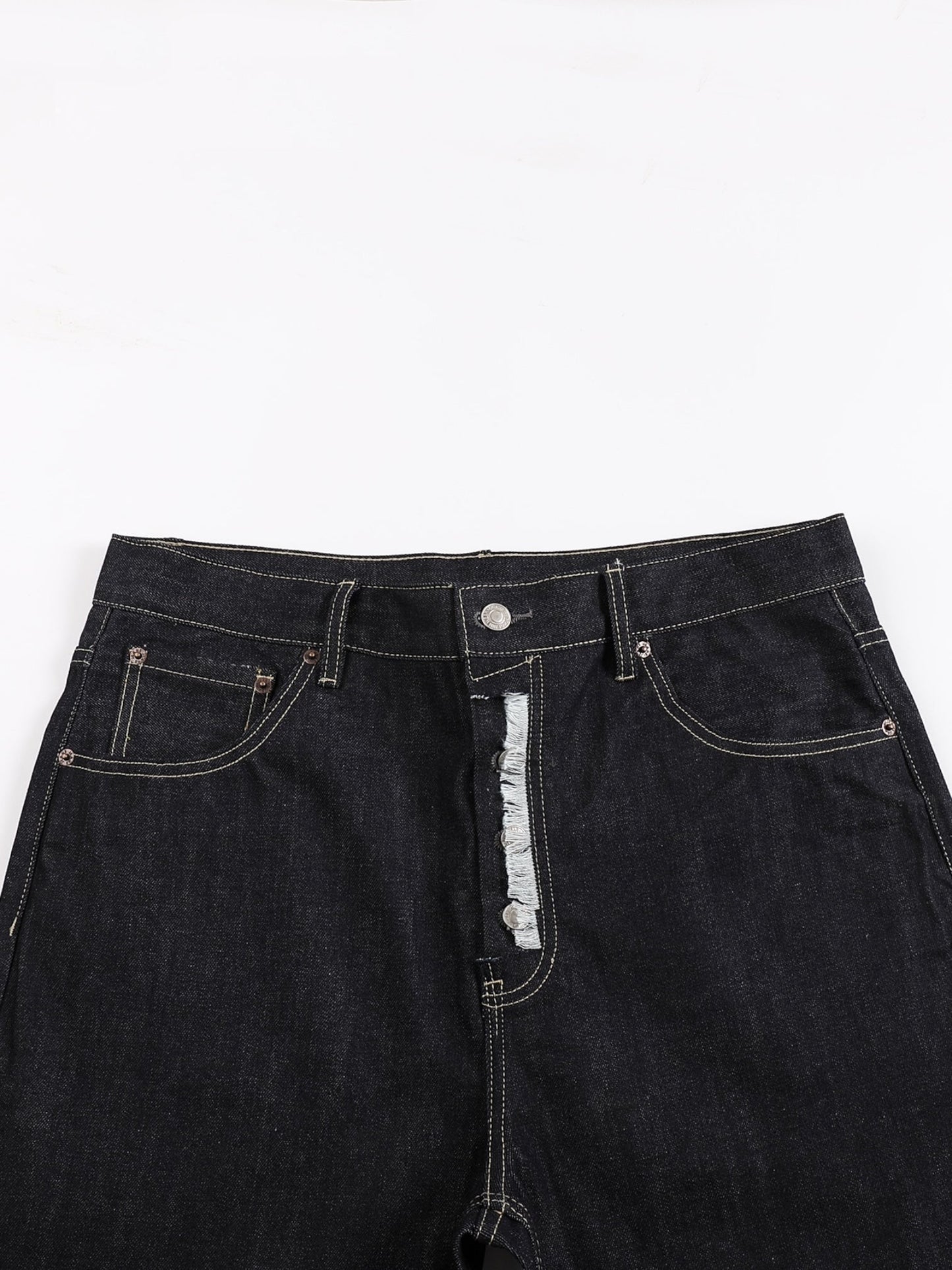 [DECEYE] DISTRESSED A-CUT DENIM JEANS st5020