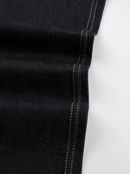 [DECEYE] DISTRESSED A-CUT DENIM JEANS st5020