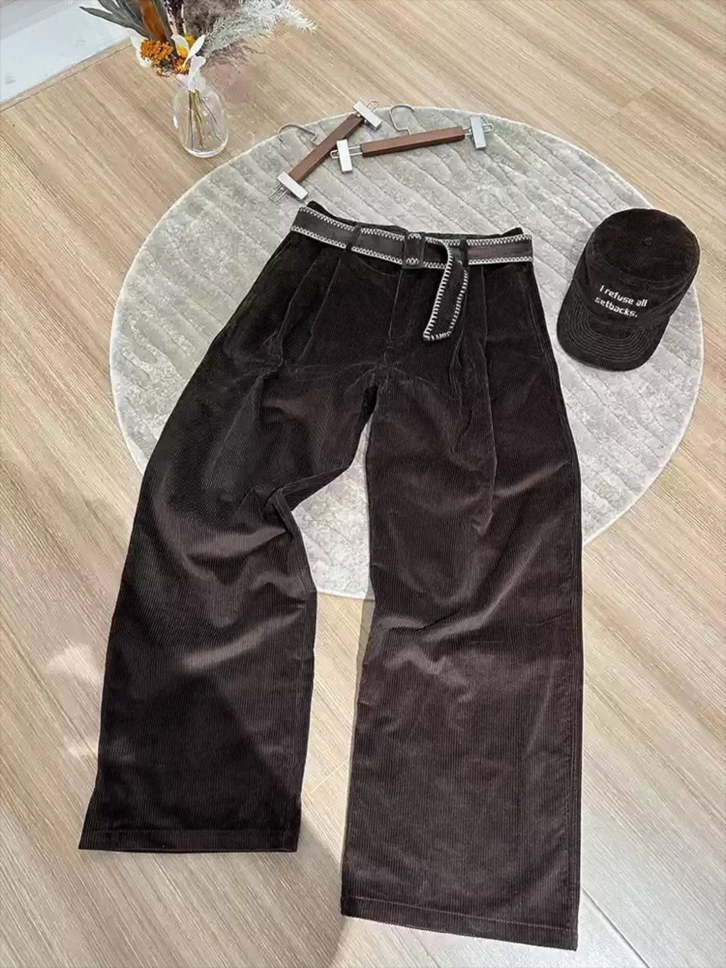 [MANUSCRIPT] SOFT CORE BAGGY TROUSER st5018