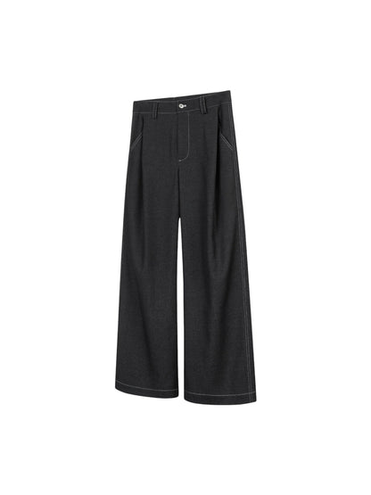 [DESERTO] A-FRAME SOFT STRUCTURED TROUSERS st5019