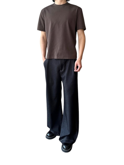 [DESERTO] A-FRAME SOFT STRUCTURED TROUSERS st5019