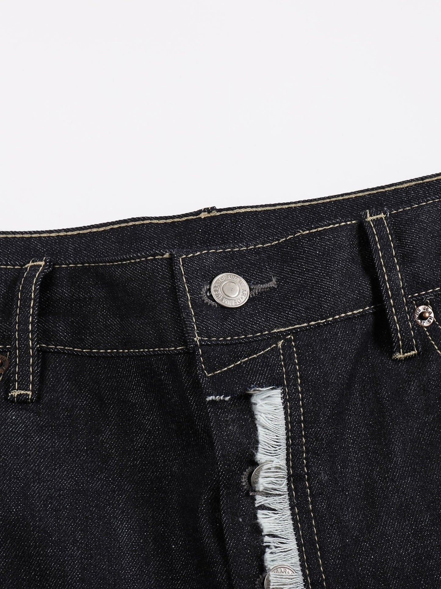 [DECEYE] DISTRESSED A-CUT DENIM JEANS st5020