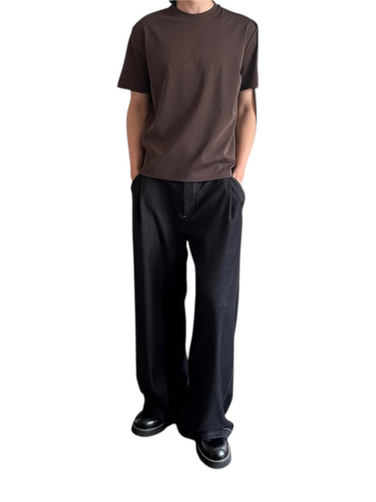 [DESERTO] A-FRAME SOFT STRUCTURED TROUSERS st5019