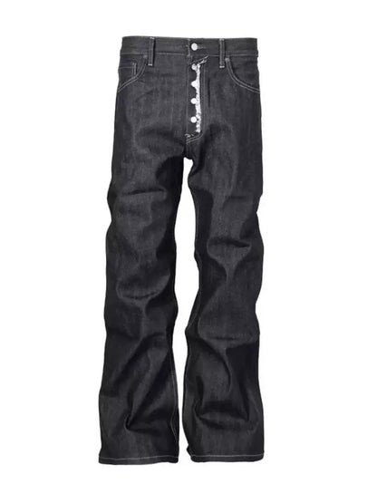 [DECEYE] DISTRESSED A-CUT DENIM JEANS st5020