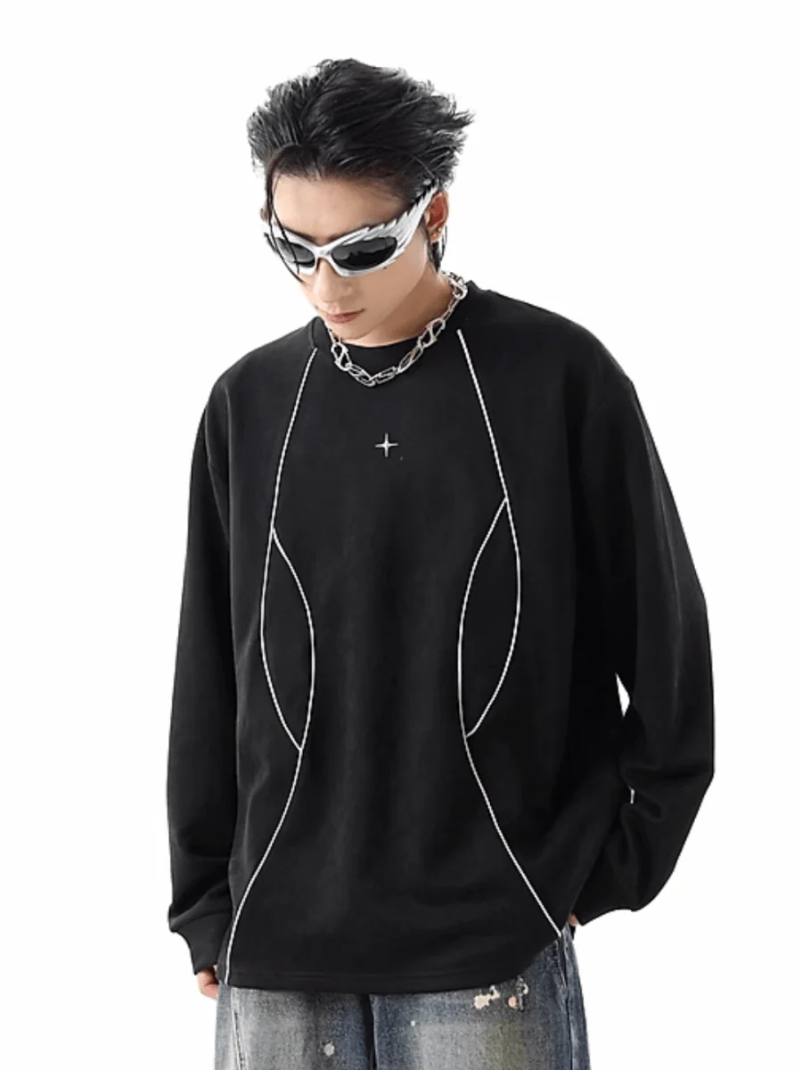 [TREND ST] round neck sweater st1856
