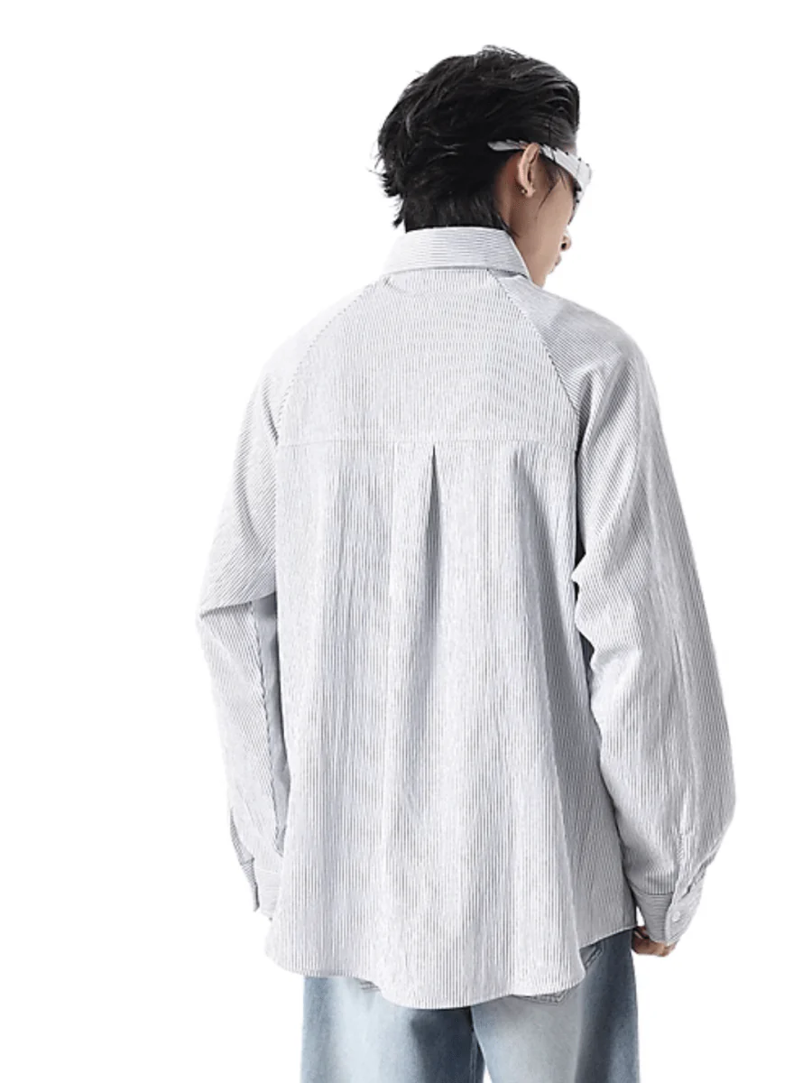 [TREND ST] striped shirt st1859