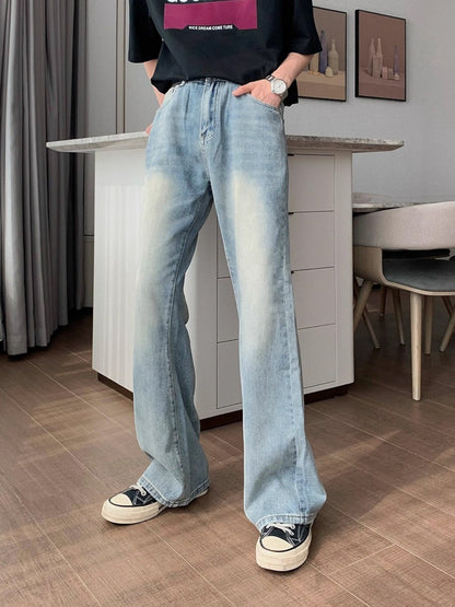 [Hualun] VINTAGE FLARE DRAPE JEANS st5036