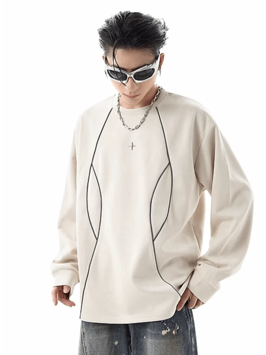 [TREND ST] round neck sweater st1856