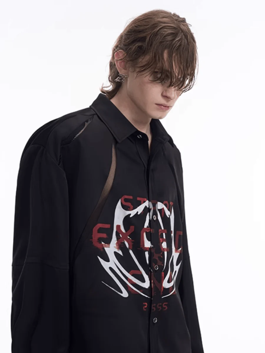 [STARTEXCEEDEND] Skeleton printing LOGO Jacket + Bottoms st1871