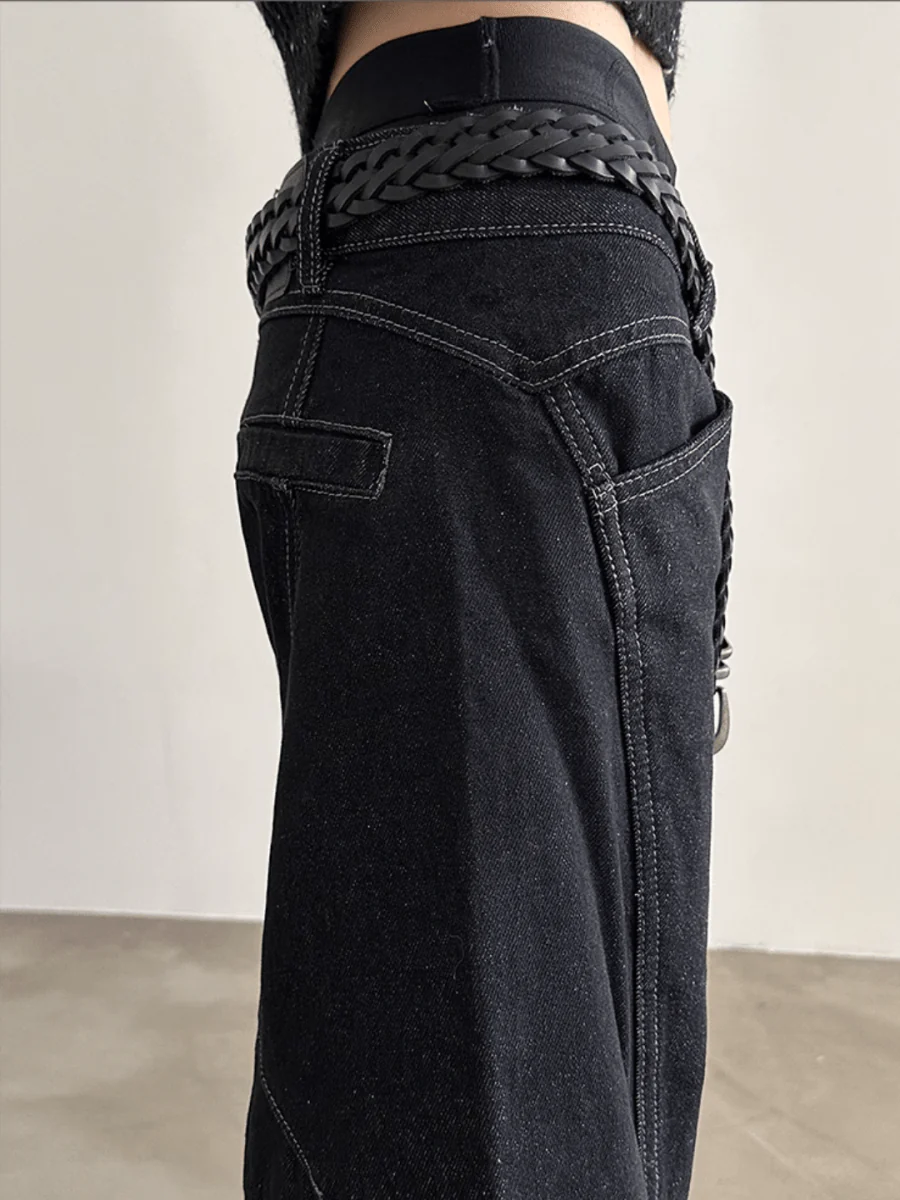 [GENESISBOY]Black Washed Jeans st1838