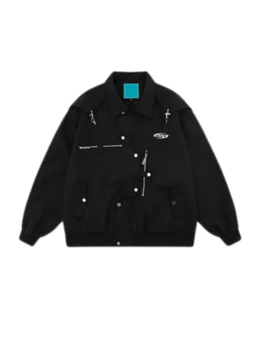 [TREND ST] niche design metal jacket st1854