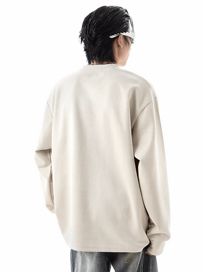 [TREND ST] round neck sweater st1856