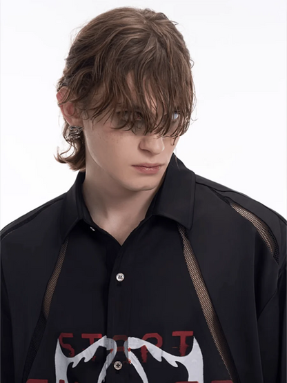 [STARTEXCEEDEND] Skeleton printing LOGO Jacket + Bottoms st1871
