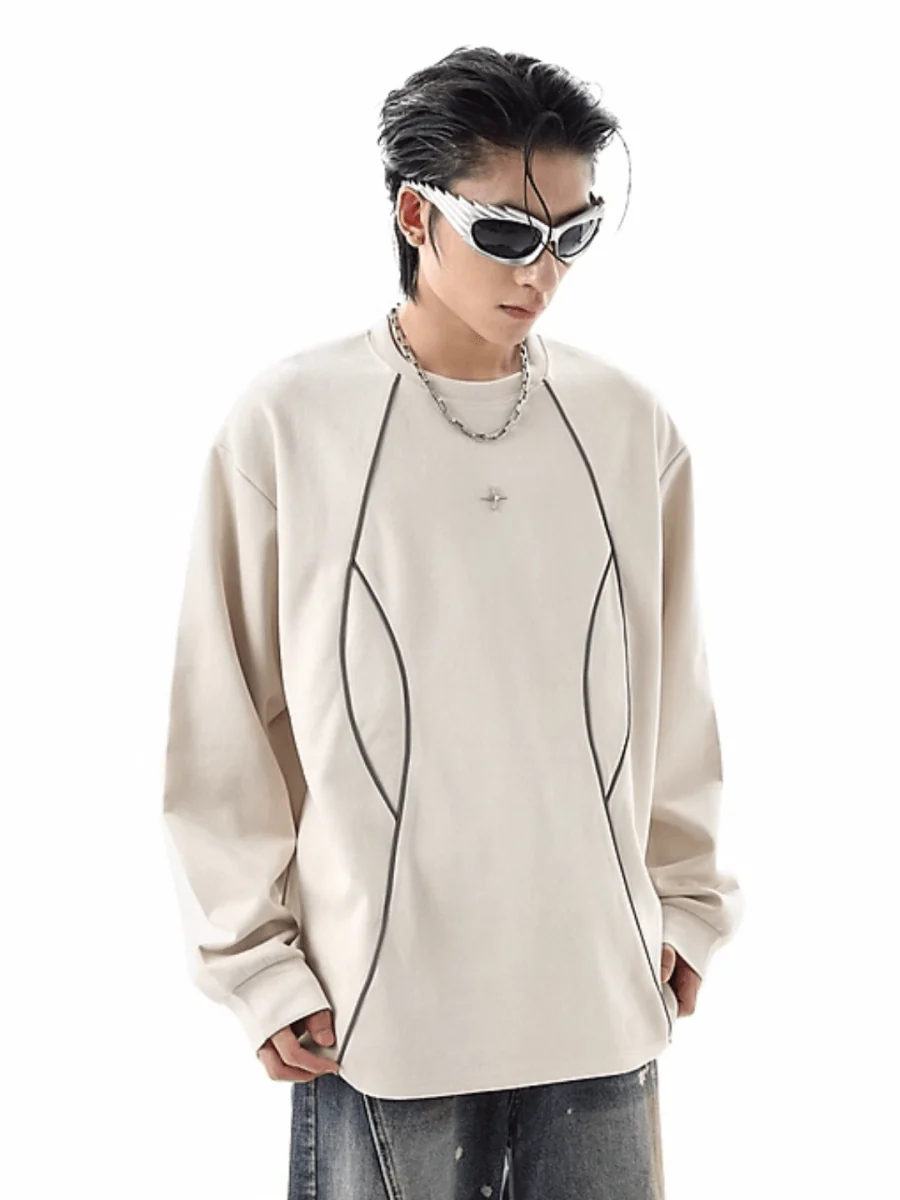 [TREND ST] round neck sweater st1856