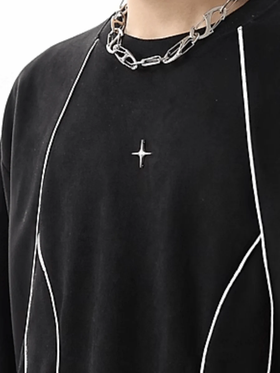 [TREND ST] round neck sweater st1856