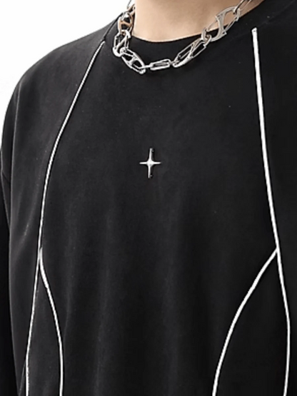 [TREND ST] round neck sweater st1856