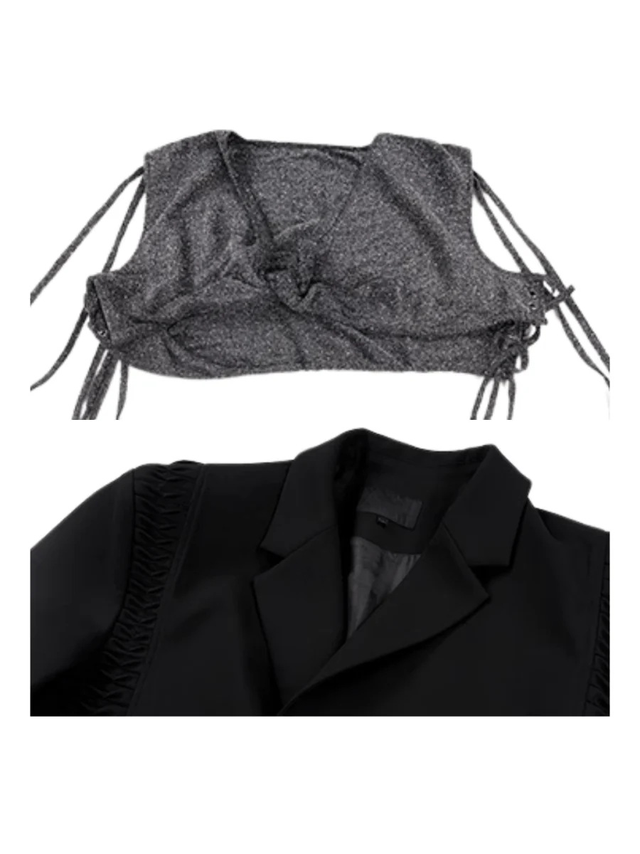 [STARTEXCEEDEND] two-piece layered suit jacket st1877