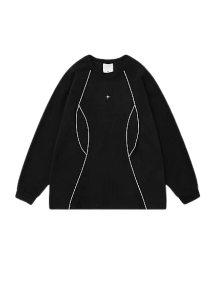 [TREND ST] round neck sweater st1856