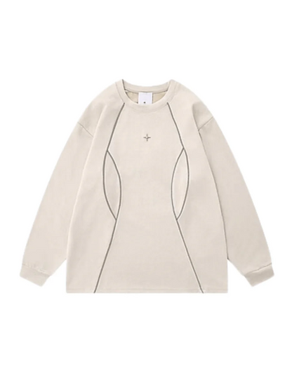 [TREND ST] round neck sweater st1856