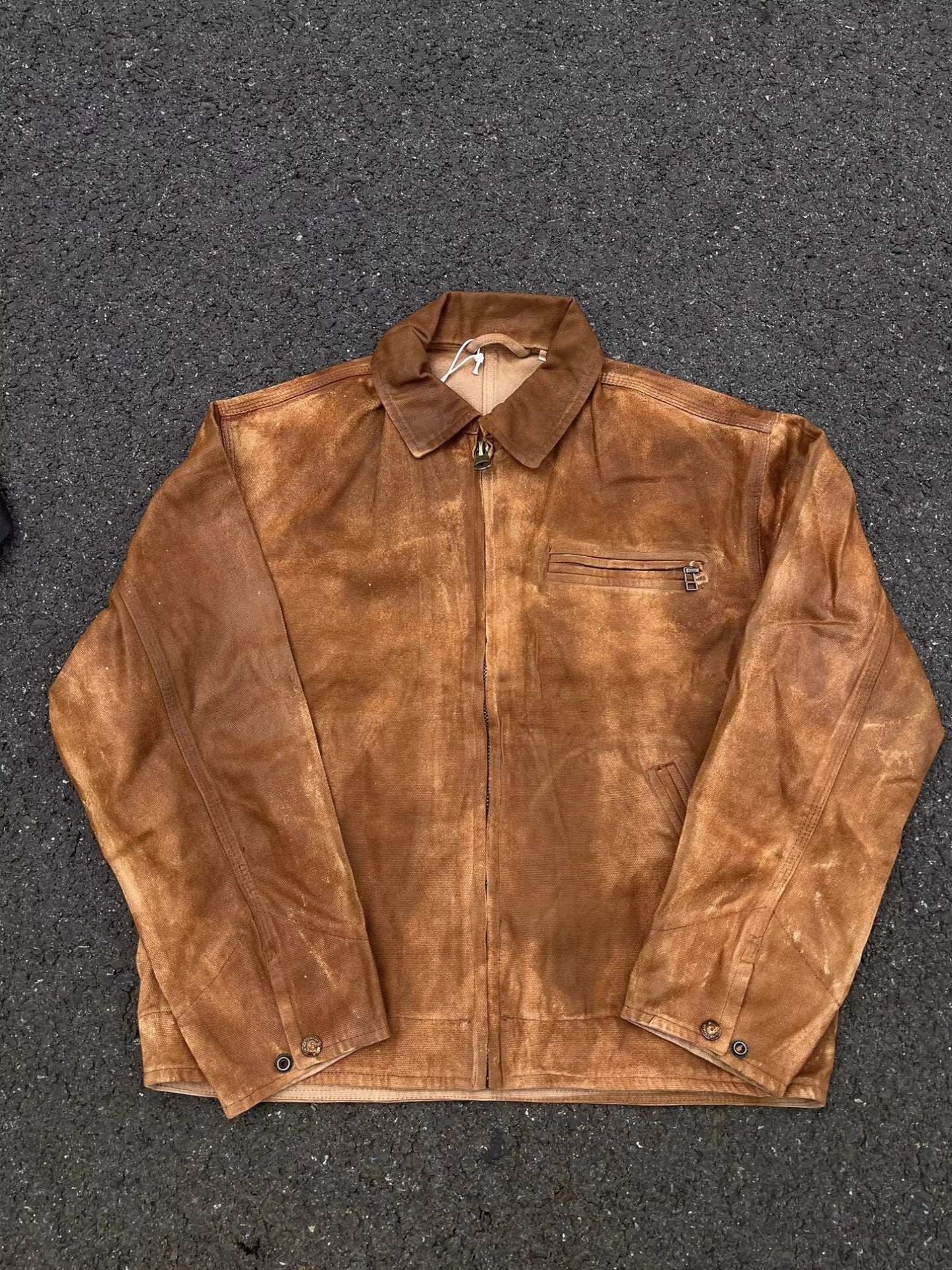 [ZETITI] DETROIT COLLAR-DYED JACKET st5037