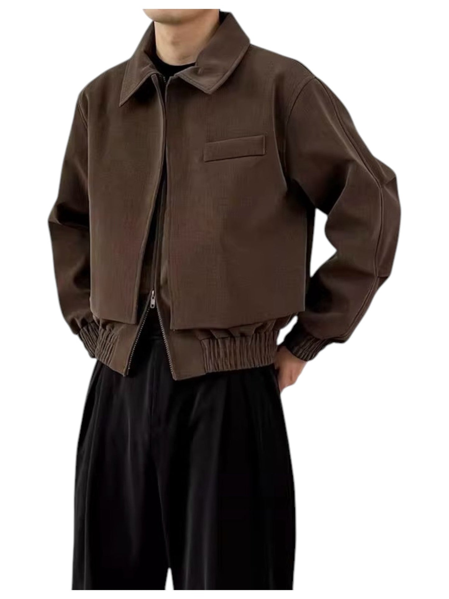 TEXTURED PANELLED PADDED JACKET st5034