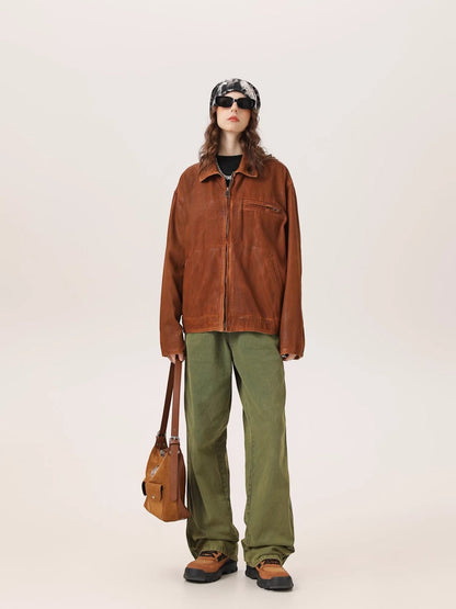 [ZETITI] DETROIT COLLAR-DYED JACKET st5037