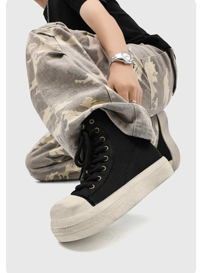 OVERSIZED TOE CANVAS SHOES st5043