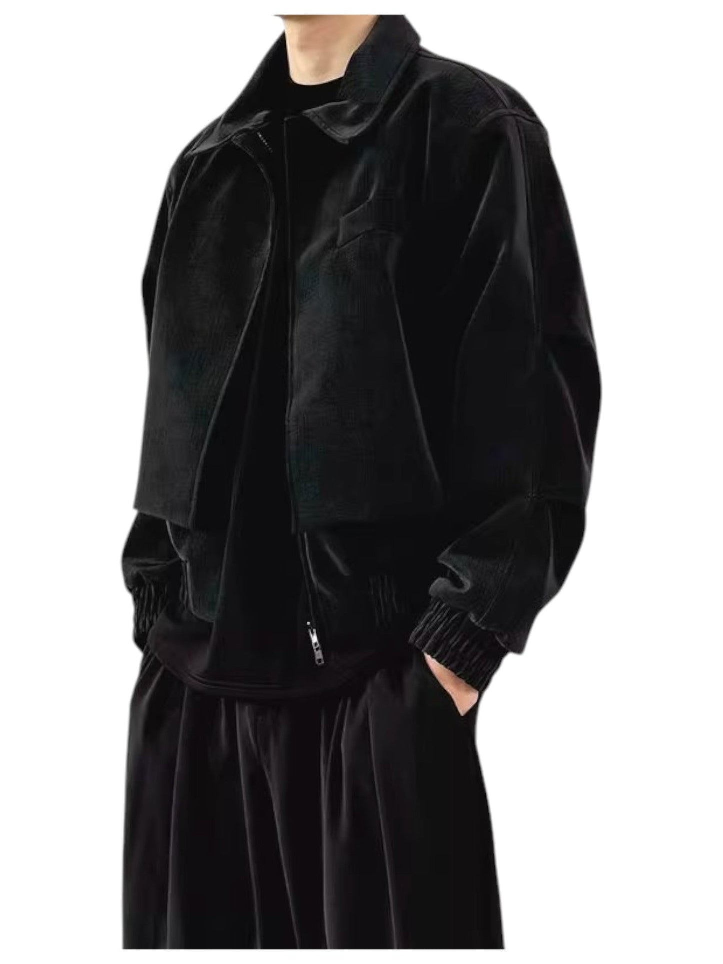 TEXTURED PANELLED PADDED JACKET st5034