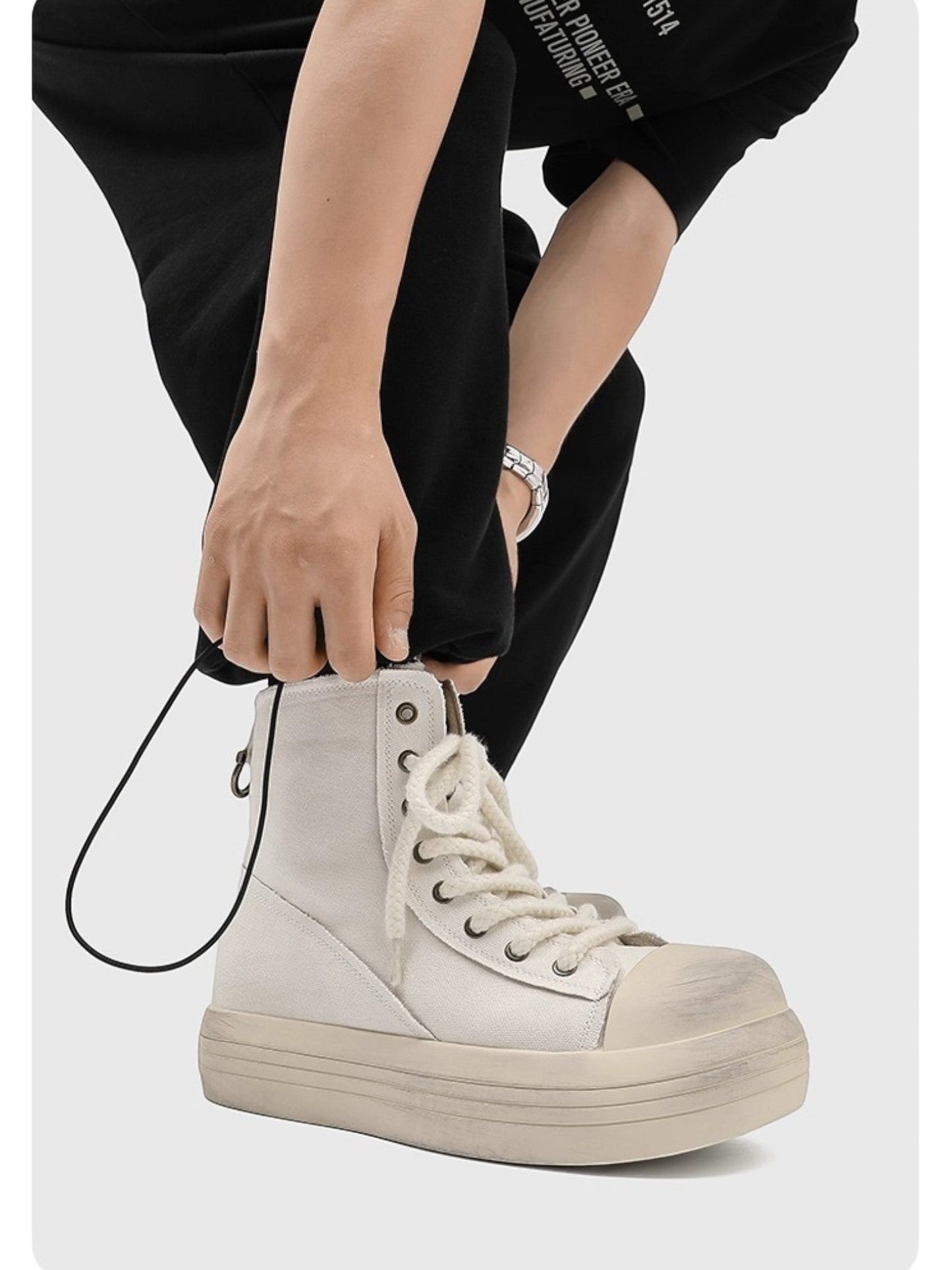 OVERSIZED TOE CANVAS SHOES st5043