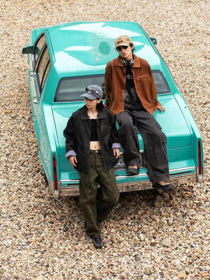 [ZETITI] DETROIT COLLAR-DYED JACKET st5037
