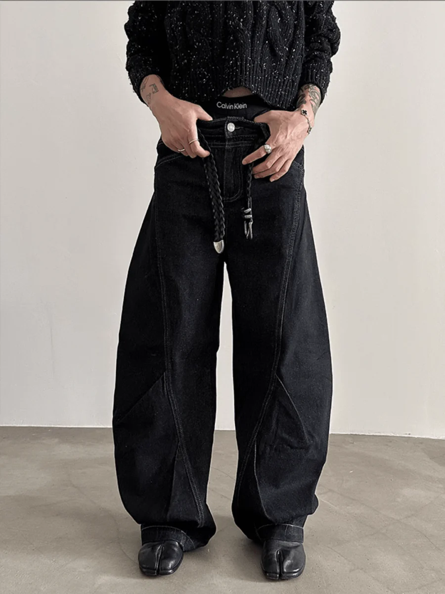 [GENESISBOY]Black Washed Jeans st1838