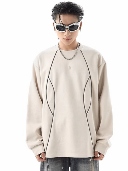 [TREND ST] round neck sweater st1856
