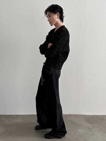 [GENESISBOY]Black Washed Jeans st1838
