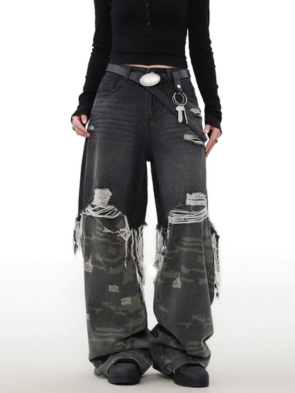 [MRNEARLY] camouflage washed pants st1846