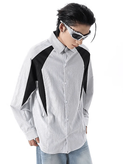 [TREND ST] striped shirt st1859