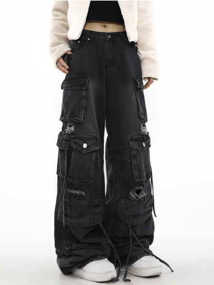 [MRNEARLY] multi-pocket jeans st1849