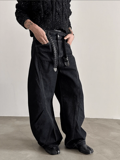[GENESISBOY]Black Washed Jeans st1838