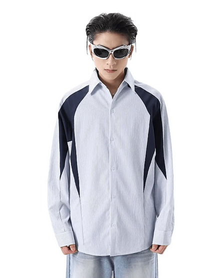 [TREND ST] striped shirt st1859