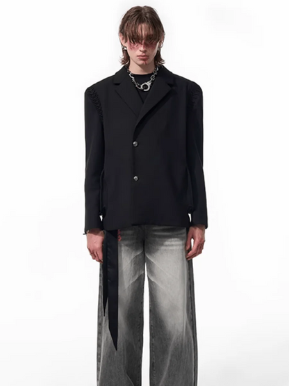 [STARTEXCEEDEND] two-piece layered suit jacket st1877