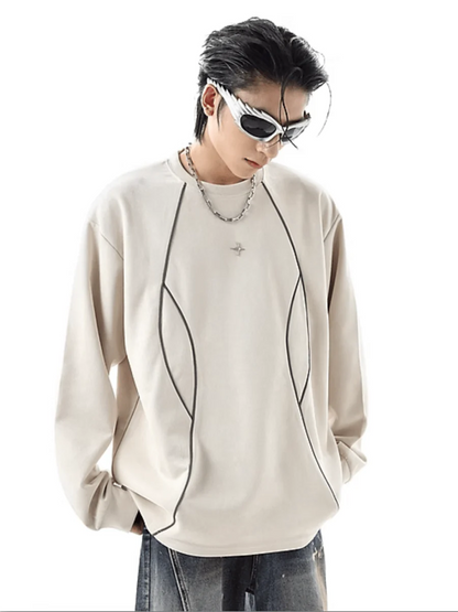 [TREND ST] round neck sweater st1856