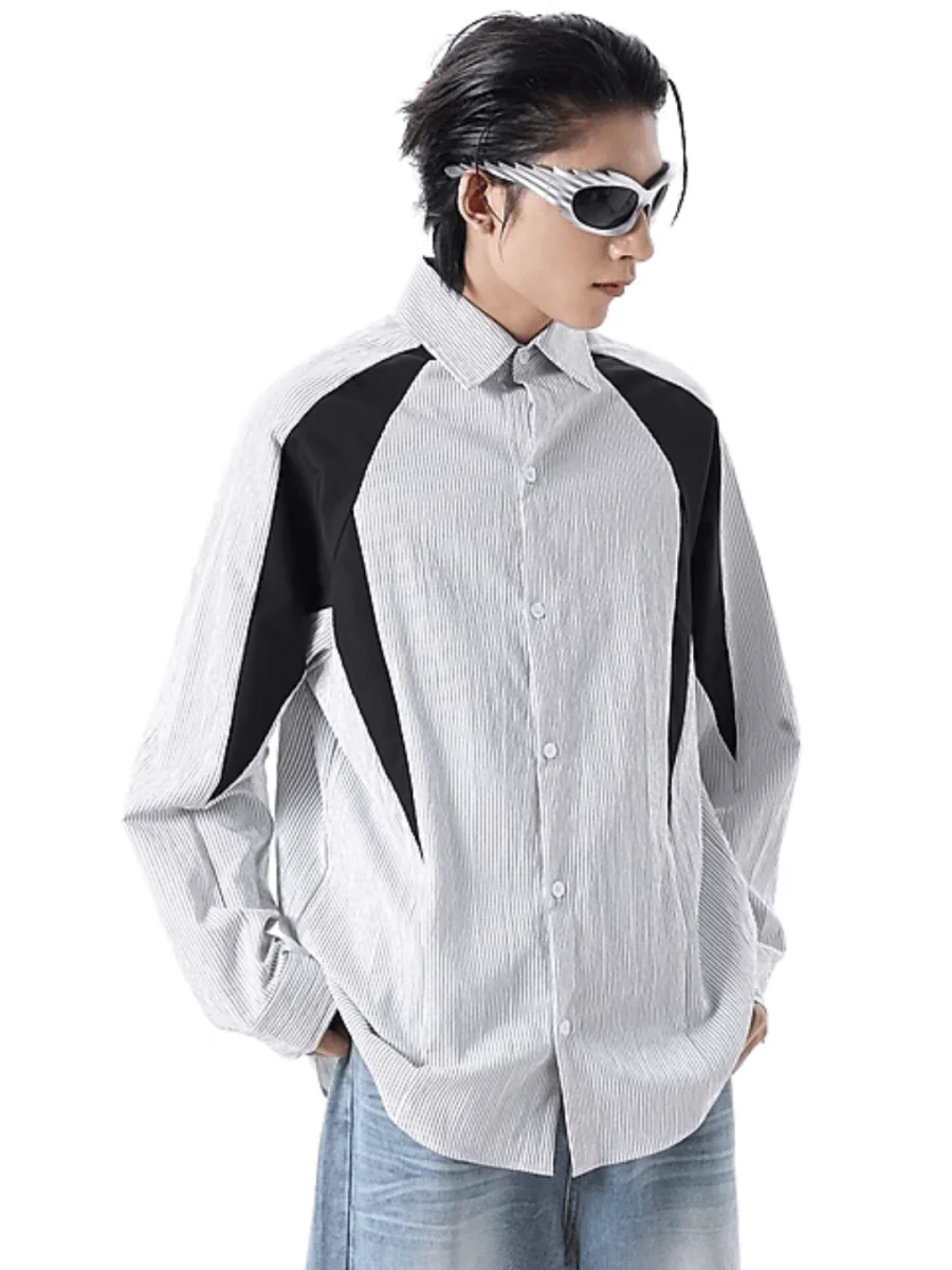 [TREND ST] striped shirt st1859