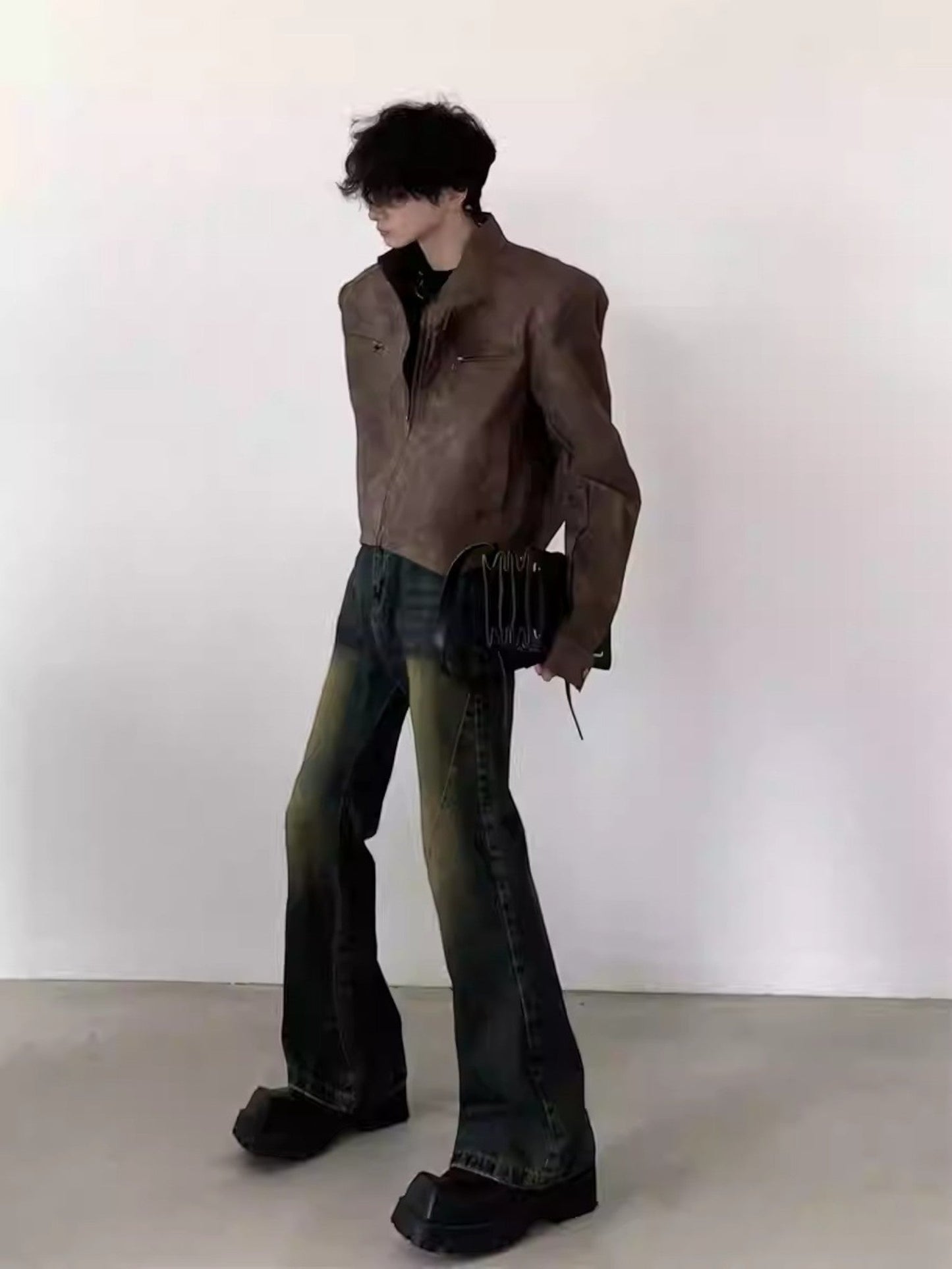 [AutumnWind] AGED RIDER CROP JACKET st5031