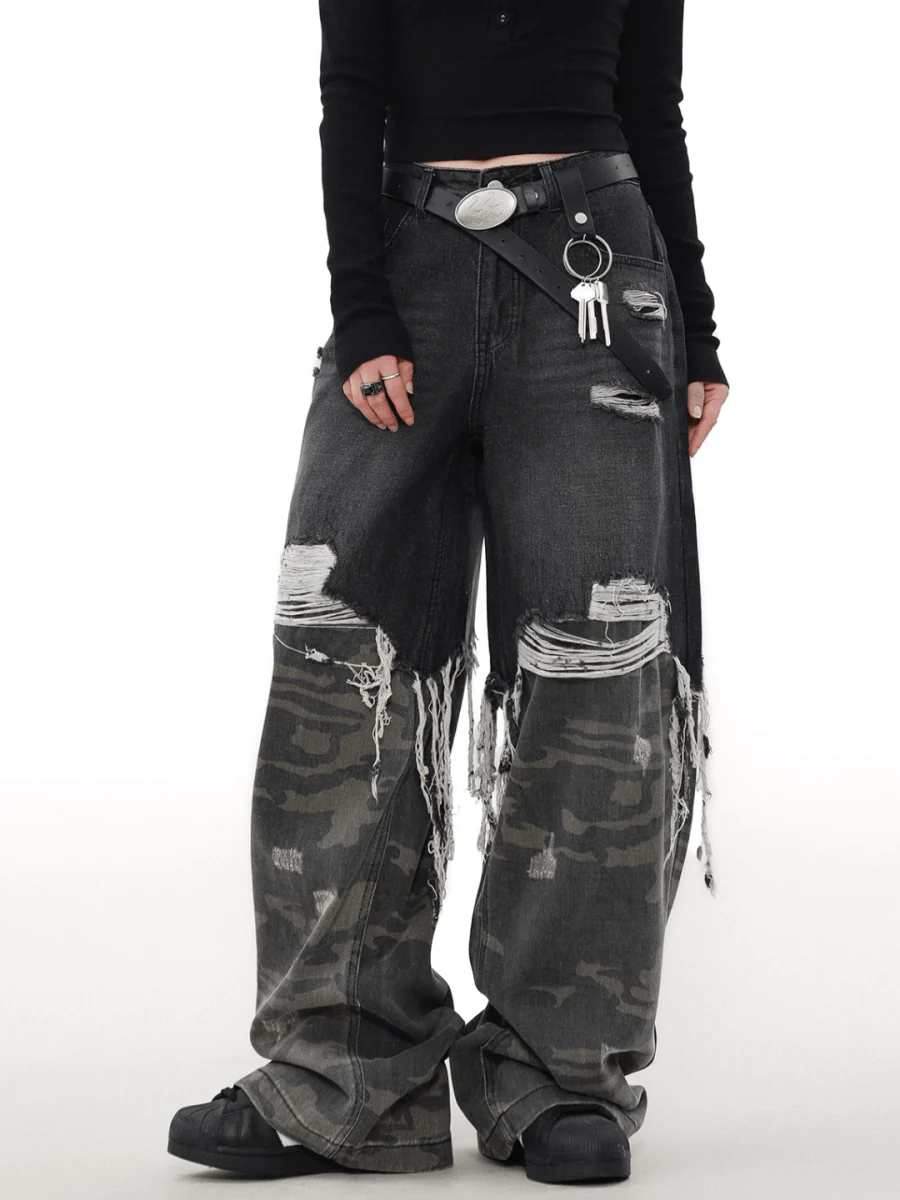 [MRNEARLY] camouflage washed pants st1846