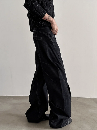 [GENESISBOY]Black Washed Jeans st1838